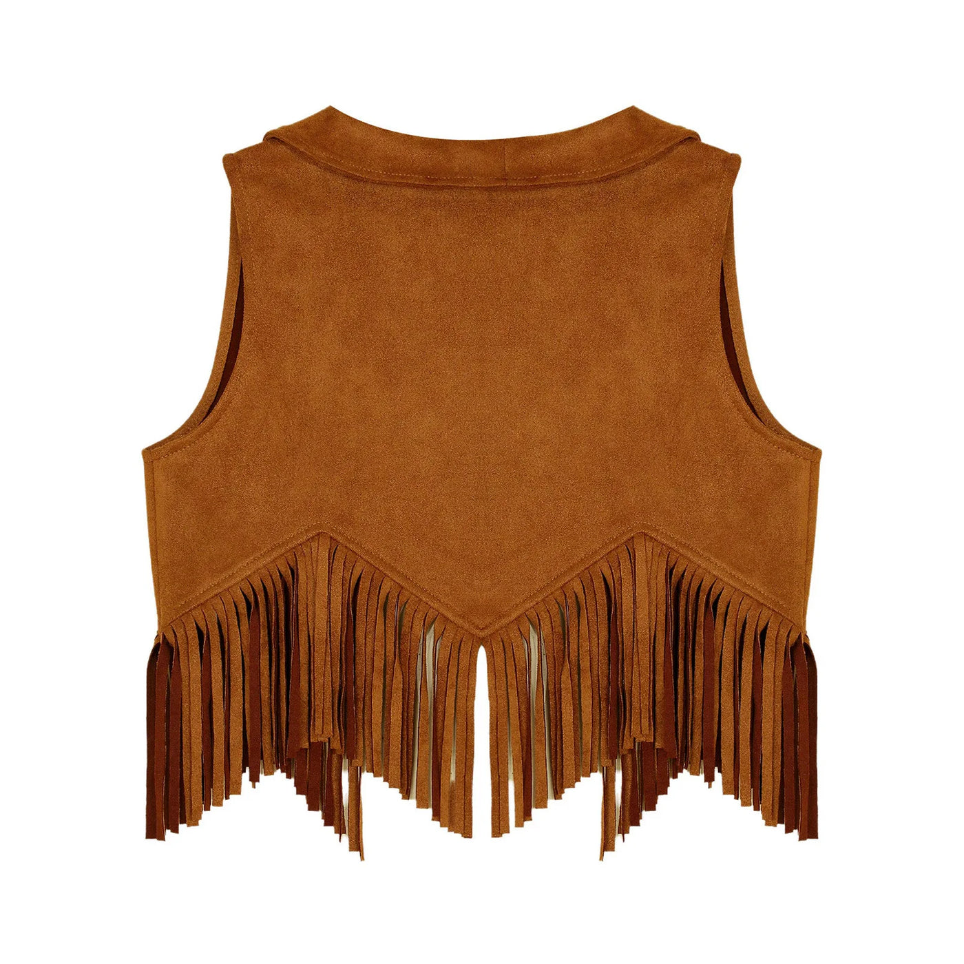 Boys Girls Western Cowboy Vest Halloween Carnival Cosplay Costume Retro Suede Tassel Jacket Tops Party Masquerade Dress up Coat - My Store