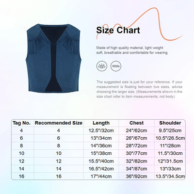Boys Girls Western Cowboy Vest Halloween Carnival Cosplay Costume Retro Suede Tassel Jacket Tops Party Masquerade Dress up Coat - My Store