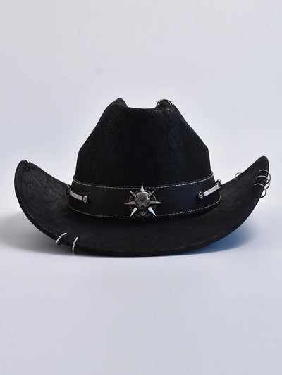 Winter Autumn Men's Western Cowboy Hat Vintage Gentleman Lady Cowgirl Jazz Hat Sombrero Hombre