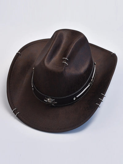 Winter Autumn Men's Western Cowboy Hat Vintage Gentleman Lady Cowgirl Jazz Hat Sombrero Hombre
