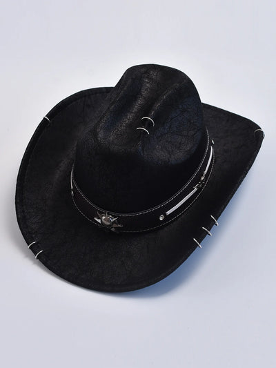 Winter Autumn Men's Western Cowboy Hat Vintage Gentleman Lady Cowgirl Jazz Hat Sombrero Hombre