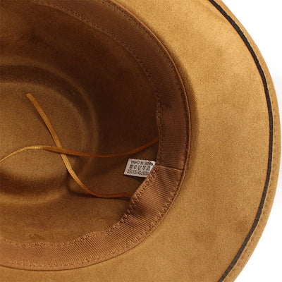 New Wome Men Black Suede Chapeu Western Cowboy Hat Gentleman Jazz Sombrero Hombre Cap Dad Cowgirl Hats Size 56-58cm